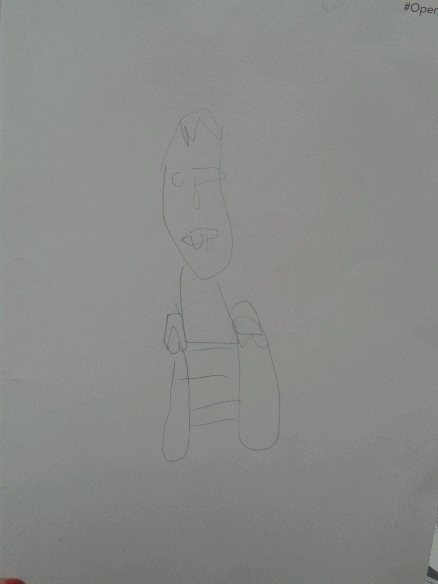 JennyDuffin's tweet image. Favourite sketch so far, frankenstein from the Paul Newman exhib @mac_birmingham #OpenDraw @The_Big_Draw #thebigdraw