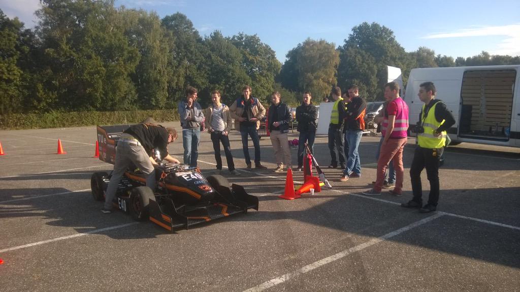 UREindhoven's tweet photo. Today it's Team-Thank-You day. The team members get to drive the URE10 to thank them for their effort last year! http://t.co/TKWRzdwlML