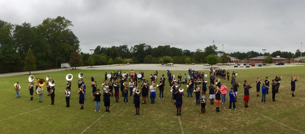 SHSBandProgram's tweet photo. Great time in the drizzle with the 7th and 8th grade bands from LCMS & WJMS @ last night's SHS football game #MBD2015 http://t.co/uAzAwTFB1t