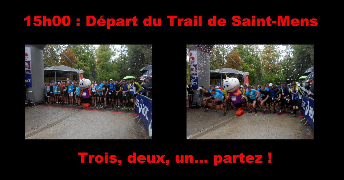 15h00 : Départ du #Trail de Saint-Mens
#gapencimes