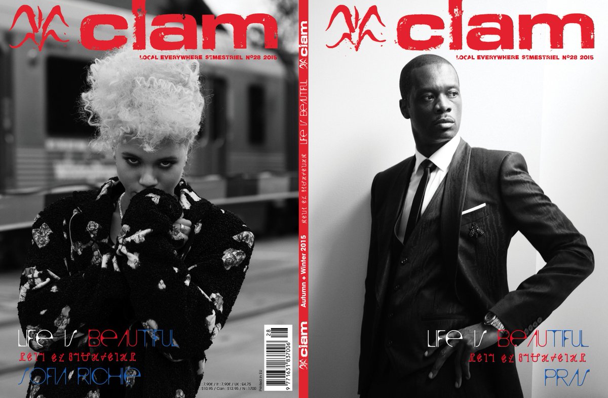 Clam #28 "Life is Beautiful"
Cover: <a href="/PrasMichel/">Pras Michél</a> 
<a href="/SofiaRichieee/">Sofia Richie</a> 
Photos by <a href="/baptistemarc/">Marc Baptiste</a>
