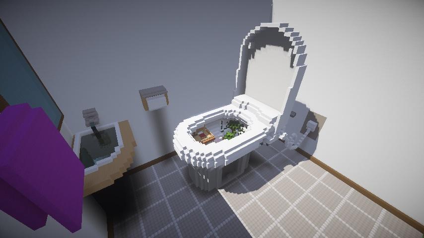 45 こんなトイレが一番落ち着きます マイクラ建築60分一本勝負 Togetter