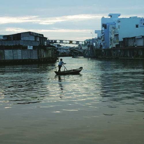 Dock where merchants bring their goods by boats to sell at the... j.mp/1M0HnFw