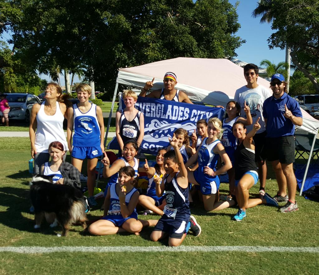 EVG_Cadillac's tweet photo. Team Everglades Gators at Marco XCountry meet! @team_evg #team_evg @WellsLiza http://t.co/fNhjNYJCXI
