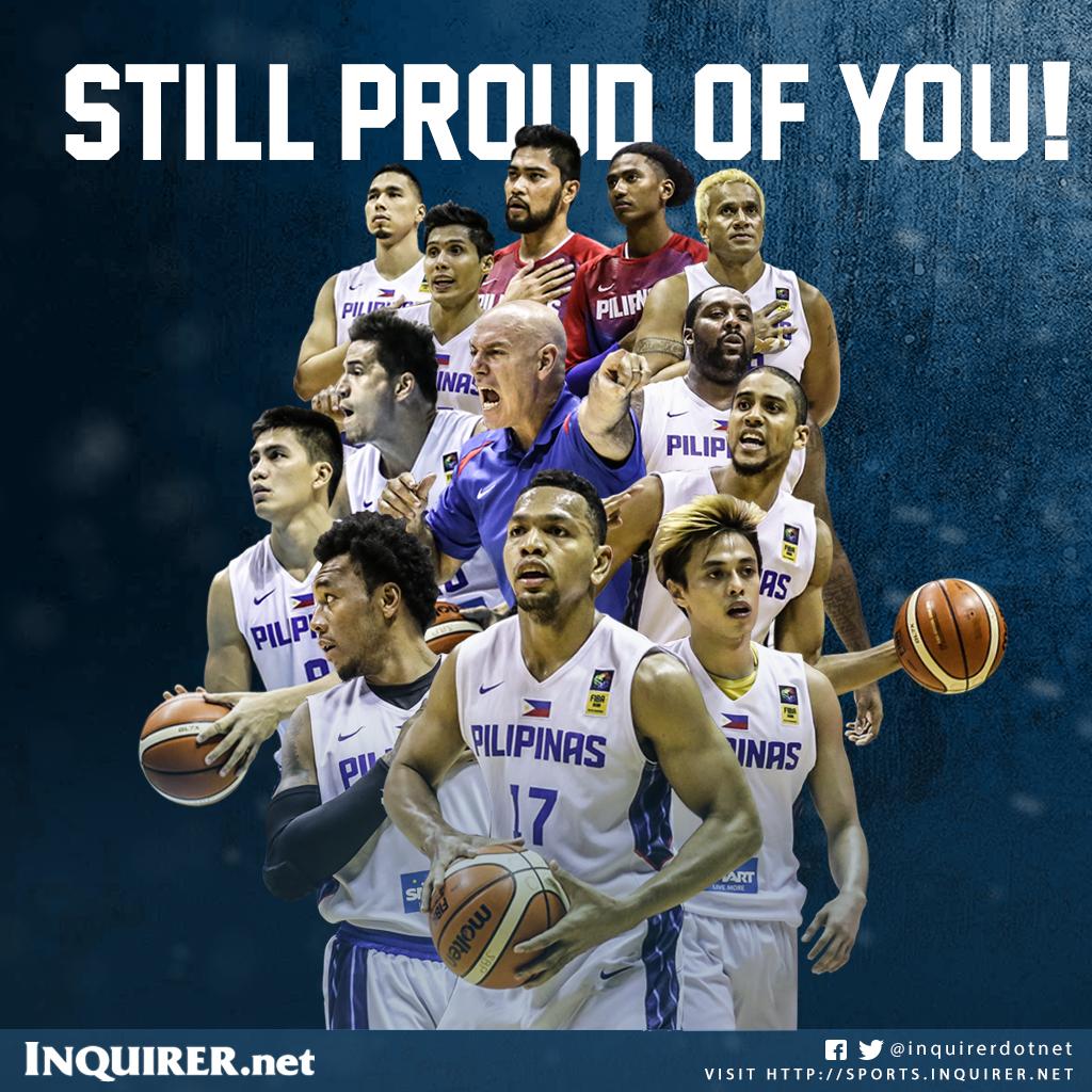 inquirersports's tweet photo. Thank you for playing your heart out for the country, Gilas Pilipinas! http://t.co/Sy7qNOsiH2 #LabanPilipinas http://t.co/MYbDpZUDwB