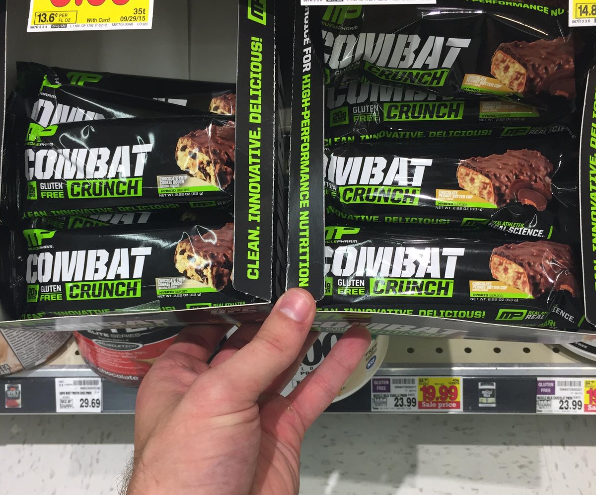 Don't forget to pick up your <a href="/CombatCrunch/">CombatCrunch</a> at <a href="/kroger/">Kroger</a>!
Available in Chocolate Chip Cookie Dough &amp; Peanut Butter!