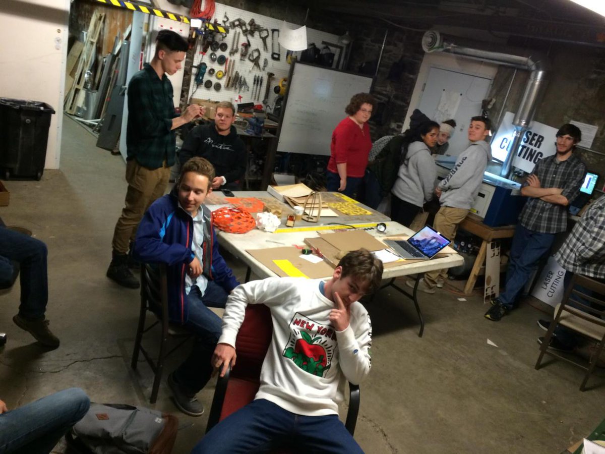 IthacaGen's tweet photo. Thanx #makeBetterStuff lab for hosting laser cutter demo last night @Ithacacollege #twithaca http://t.co/5uZikDfH4z