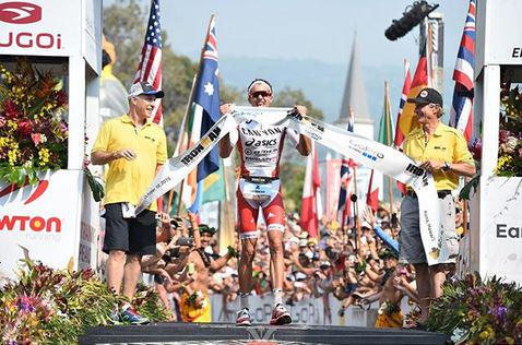 Jan Frodeno had a finish time of 8:14:40. He swam 50:50, rode 4:27:28 and ran 2:52:22. #IMKona
