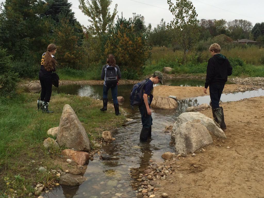 STREAMSchool's tweet image. #streamschool students started #projectstewardship by investigating land-use decisions. #htownstrong #miched