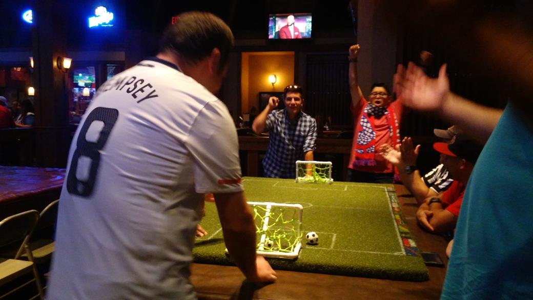 RememberWhenLLC's tweet photo. Having a little fun with flick soccer before the game! Lets go @ussoccer! #USAvsMEX #RoadToRussia http://t.co/5xHEo1oKXy