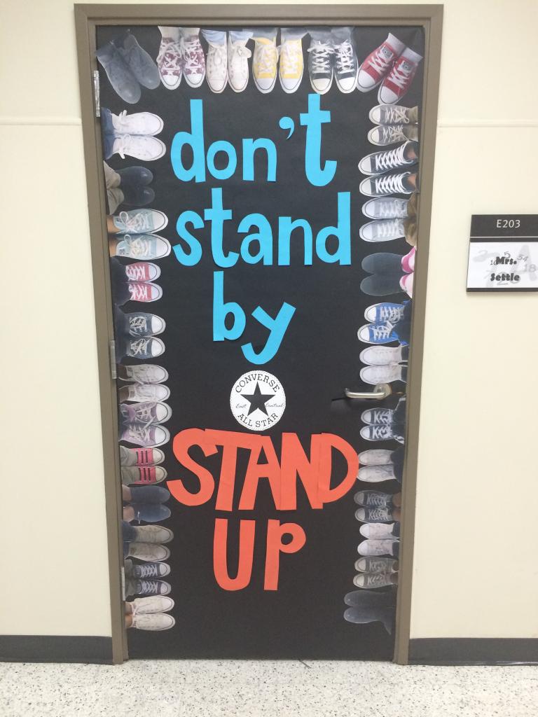 settlco's tweet photo. Math department anti-bully door contest #SuccessTPS  #cardinalscare #spreadacceptance http://t.co/f9SHVbbZj9