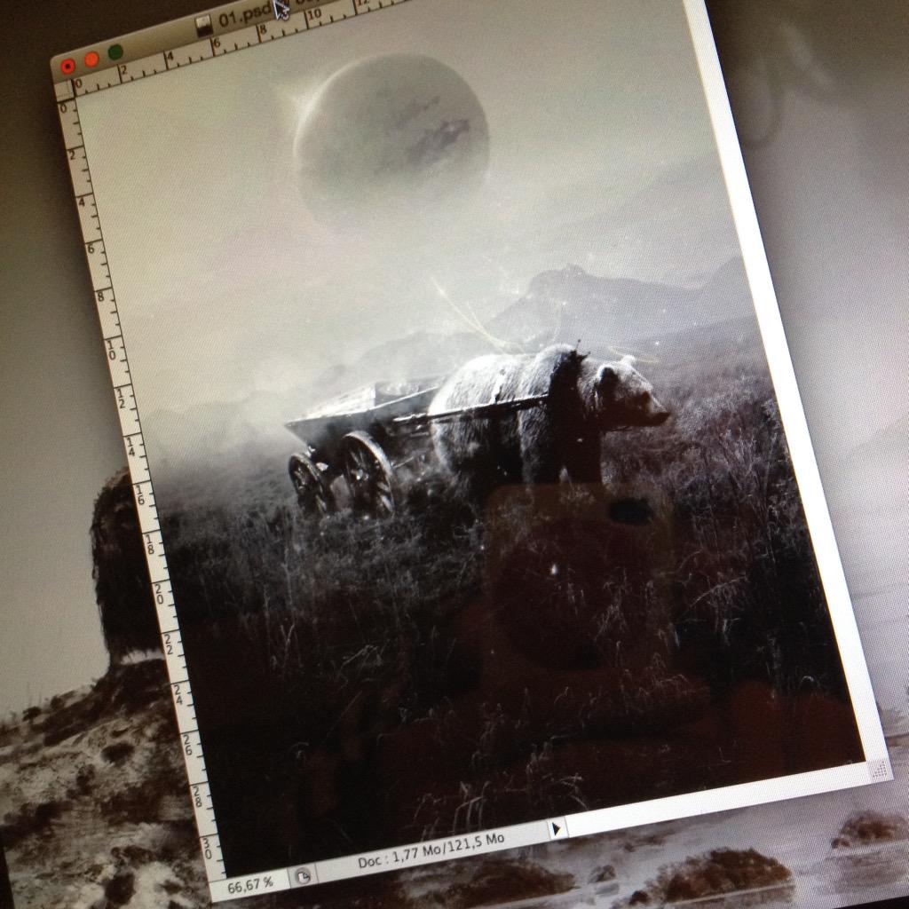 TrepanBouB's tweet photo. #WIP #trepanboub #illustration #photomanip #Photoshop #bear #sf #fantasy #photomanipulation #psd #digitalart http://t.co/FV5WiZ94KX