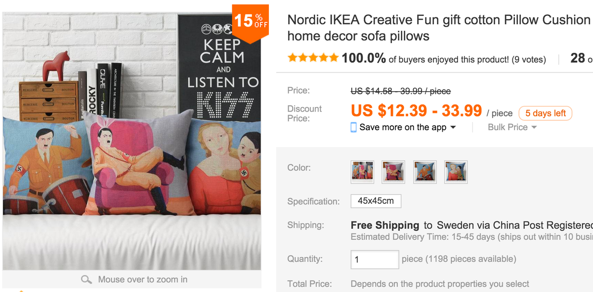 Sweddit's tweet photo. "Så Aliexpress säljer IKEA bootlegs" http://t.co/ZMAa79w666 http://t.co/zCqo6lhyGd