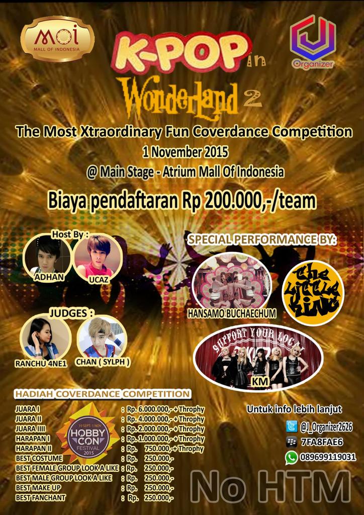 <a href="/High_Ent/">High Entertaiment</a> malam help RT, jangan sampe ketinggalan daftarin grup kamu  di acara KIW2 cuma di <a href="/MallOfIndonesia/">Mall of Indonesia</a> ^_^