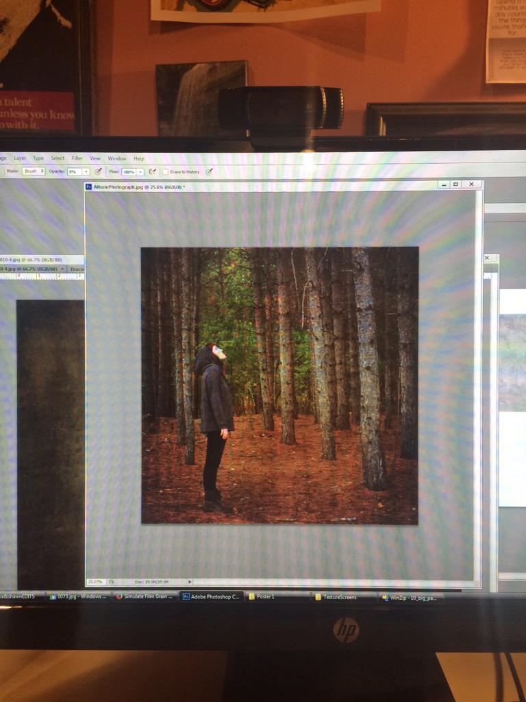 Working on a mock version of a new of monsters and men album ..I love my program