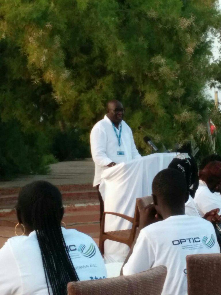 Allocution du porte parole d'<a href="/AtosSenegal/">Atos Senegal</a>  pendant le cocktail de clôture à l'hôtel des Almadies. #kebetu #ACW