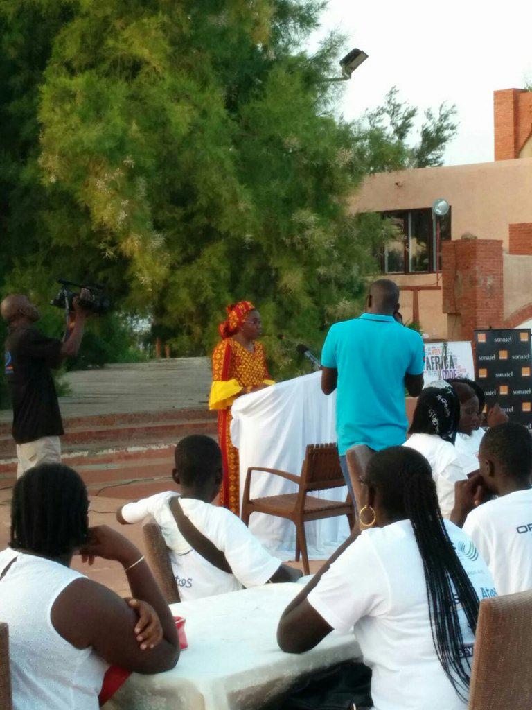 Allocution de Mme Diop, porte parole de la Sonatel, pendant le cocktail de clôture à l'hôtel des Almadies. #kebetu