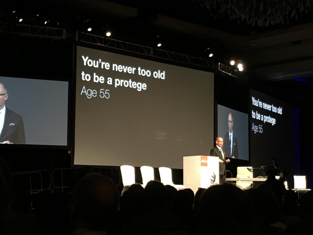 "You're never too old to be a protege." @michaelbierut #AIGAdesign