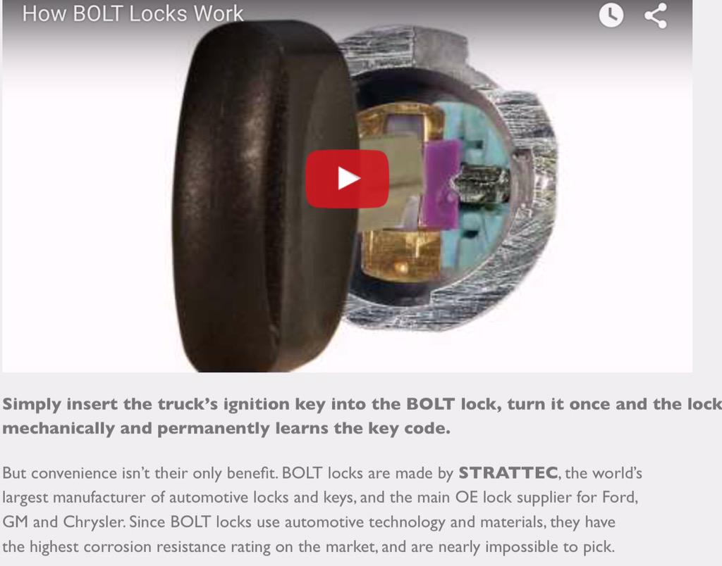 Schecky's tweet image. BOLT #Locks by #Strattec: #Padlocks w/key that also is your ignition key! #CarTech #Tools

boltlock.com/how-it-works/