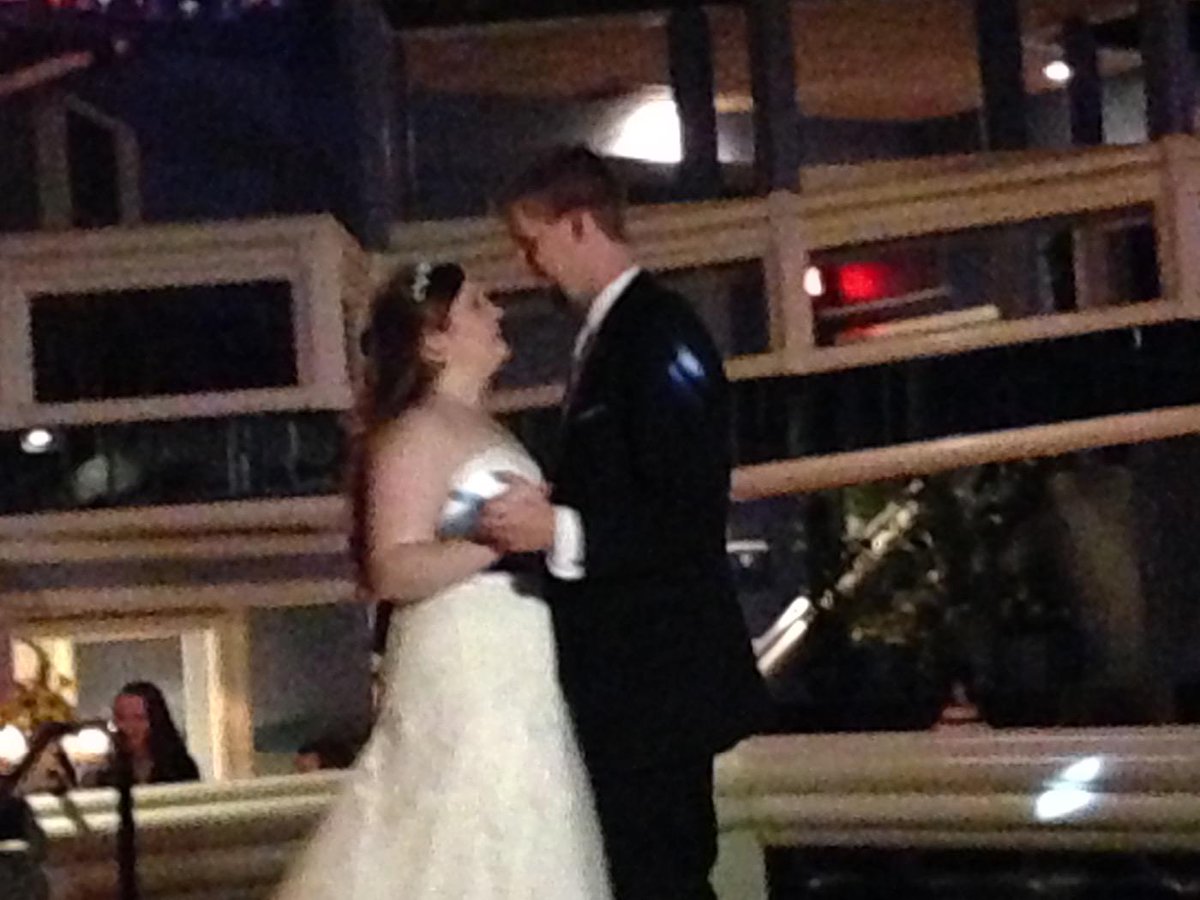 lasalledrummer's tweet photo. Getting ready for their first dance! #gettinfreaky #BademanRhodesWedding #com338 http://t.co/sEwZSPOatM