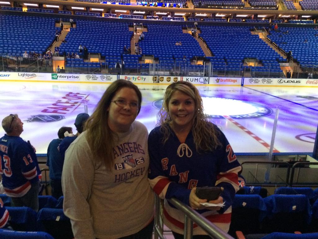 ChrissyGermek's tweet photo. OPENING NIGHT LETS GO RANGERS @NYRangers #NYR http://t.co/nR8eoB55nD