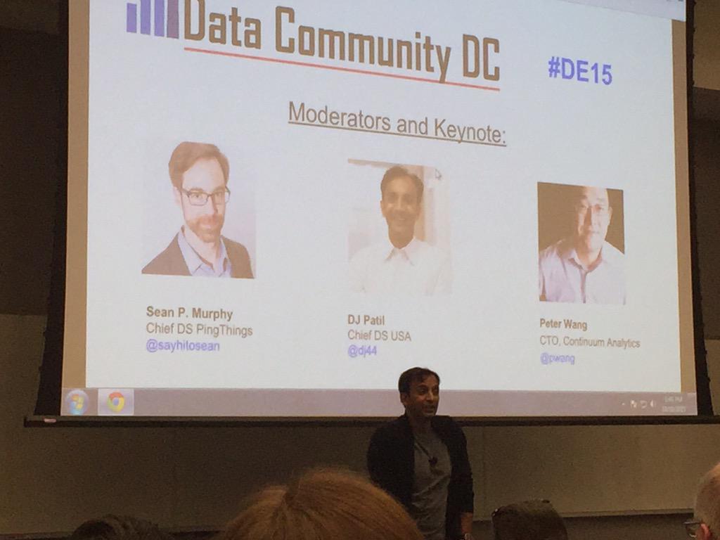 GREAT keynote by <a href="/DJ44/">DJ Patil (NARA)</a> at The State of Data Science Education. Keep up the great work! #DE15
