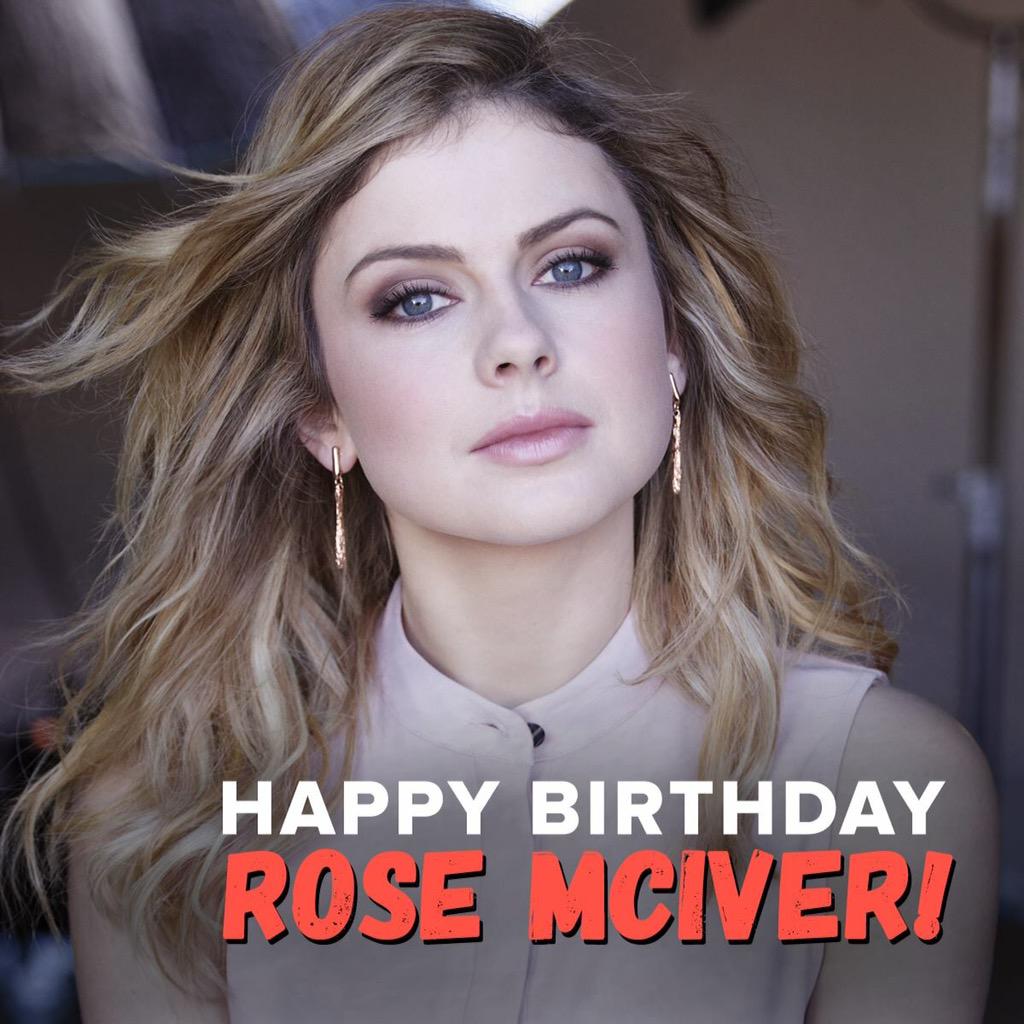 Happy Birthday to the amazing Rose McIver.    
