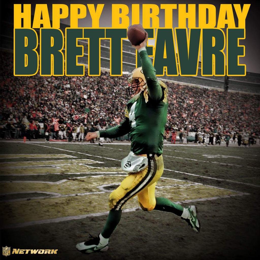 Happy birthday Brett Favre. Once a Packer always a Packer 