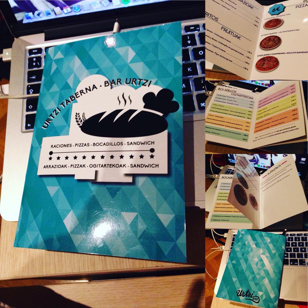 saioalizarraga's tweet photo. Porque el trabajo realizado este verano ya ha tenido su recompensa. Finito. ☺️ #design #editorial #diseño #cartamenu http://t.co/T34LtquzXx