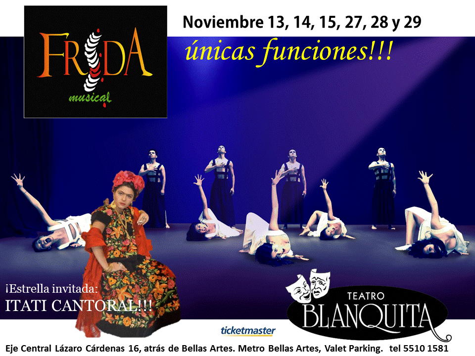 OficiaItatifans's tweet photo. "@GeneraMusica: #FridaMusical en el @TBlanquitaMx este 13, 14, 15, 27, 28 y 29 de Noviembre http://t.co/76YL0LslVi http://t.co/SjHKCv73Bj"
