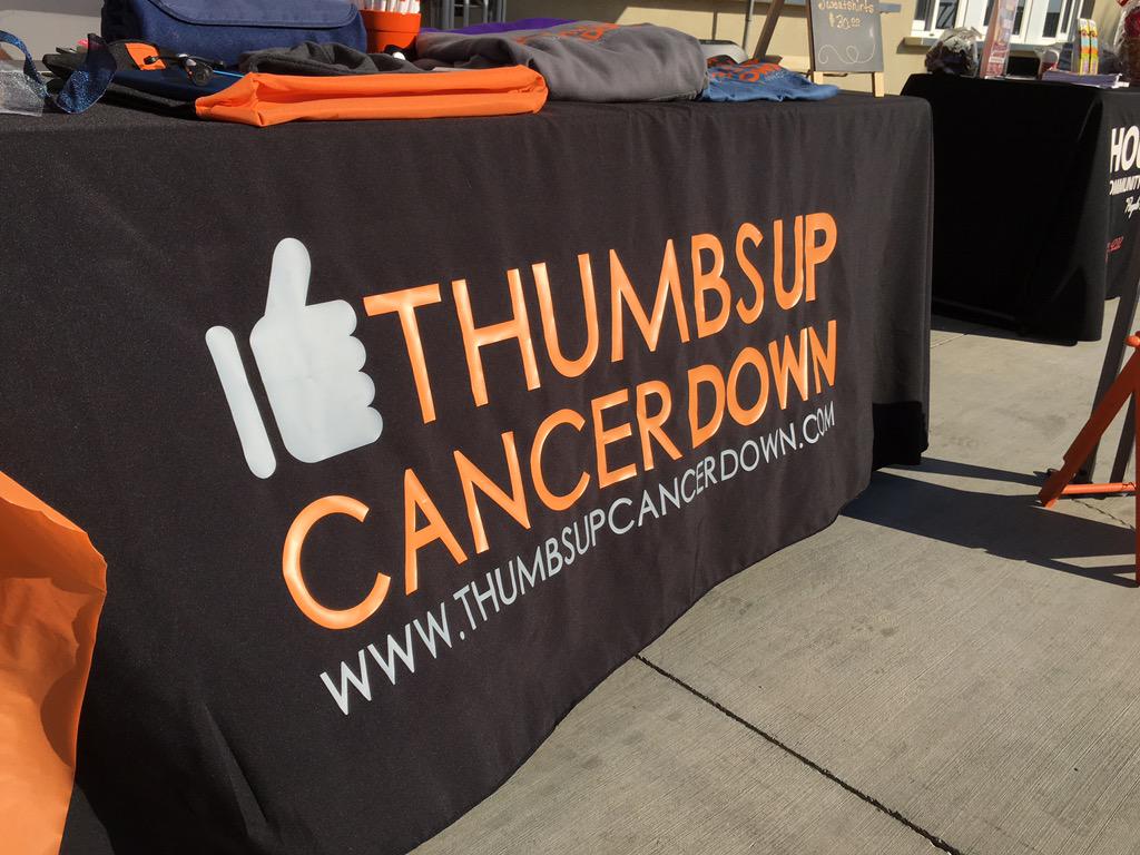 cancerdown's tweet photo. We're out at the @PatBrownSystem #JumpStartClassic @ the @KernRaceway. Come on by and say hello! #ThumbsUpCancerDown http://t.co/pn478P7eKF