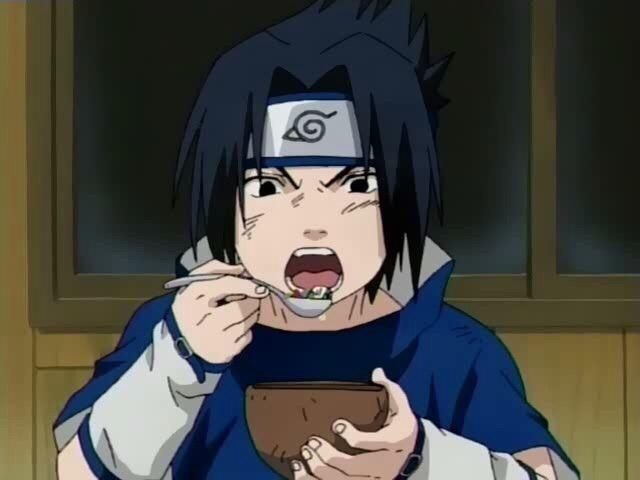 rt_sasuke's tweet image. Sasuke (aggressively eating)