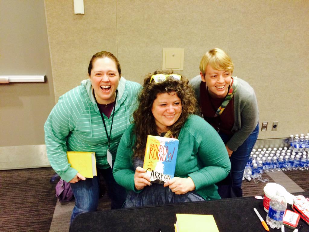 kaliobooks's tweet photo. Thanks for #NerdCon, @rainbowrowell! http://t.co/tJWESuKbAe