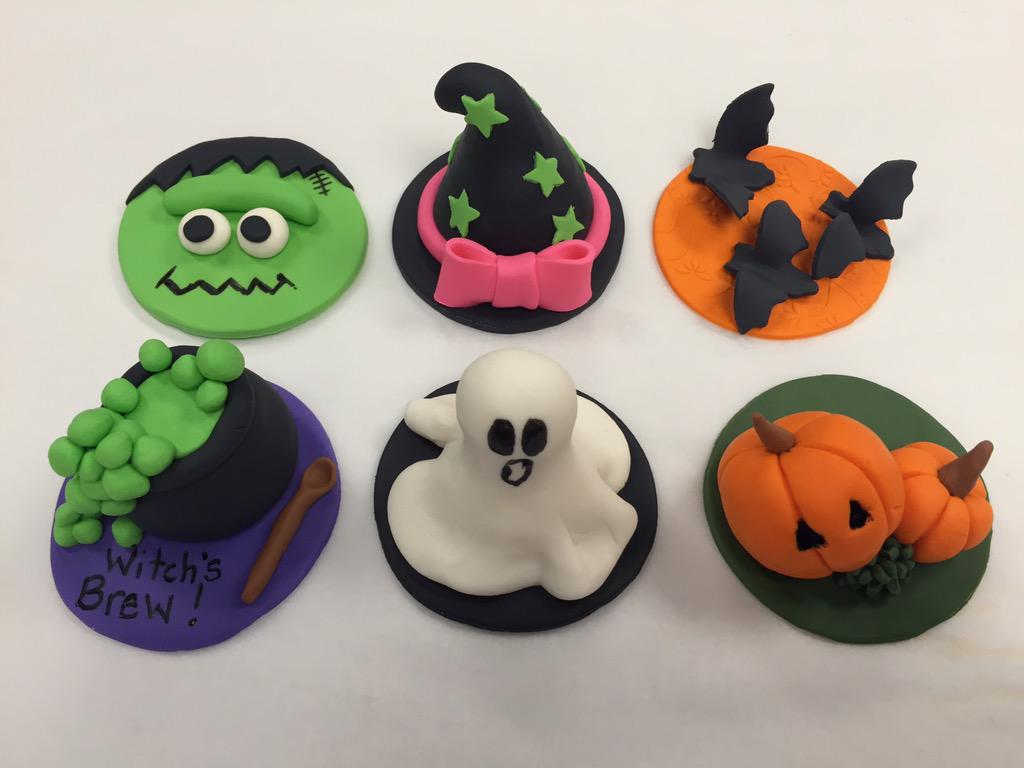 SugarCoatedCake's tweet photo. Did you sign up for our #Halloween #cupcakes class yet? Learn how to make these six adorable fondant toppers! http://t.co/4kaQevlWUX