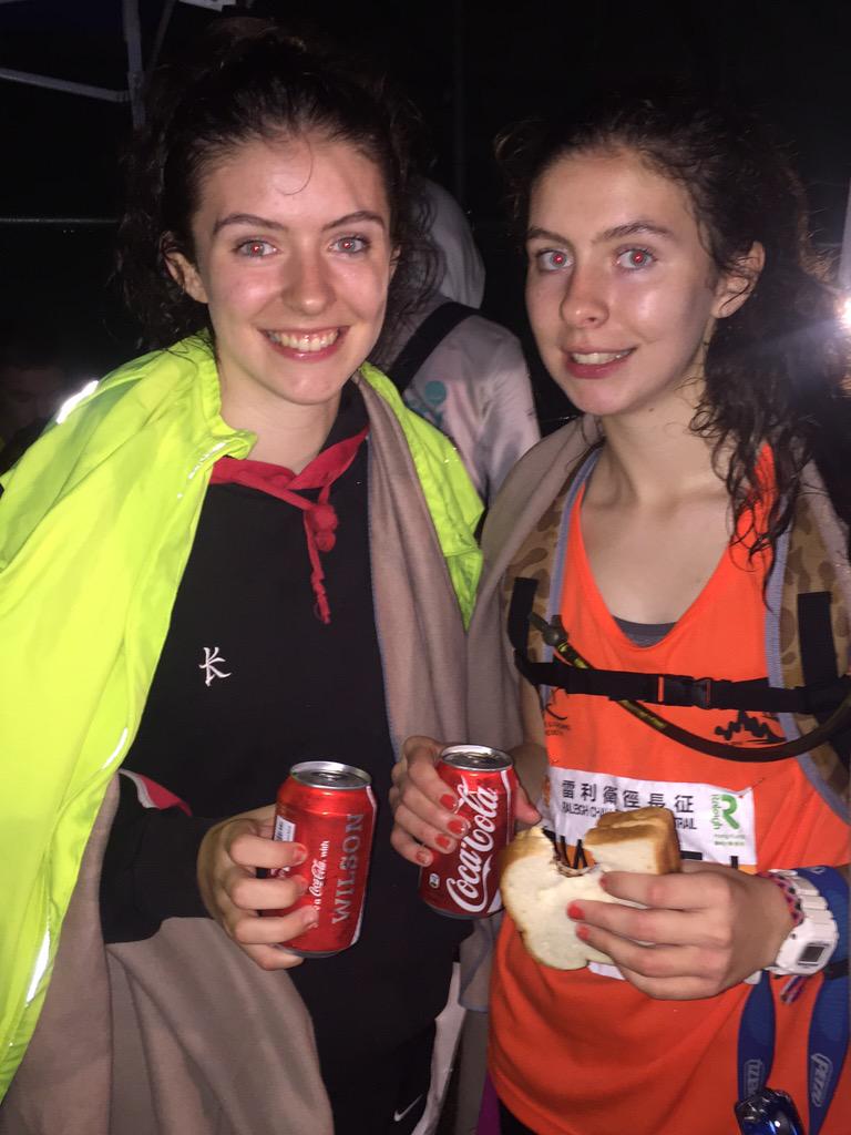stninianshighpe's tweet photo. Julie and Marianne MacDonald minutes after their last leg #hksec #wilson #refule http://t.co/EKu54twIS5