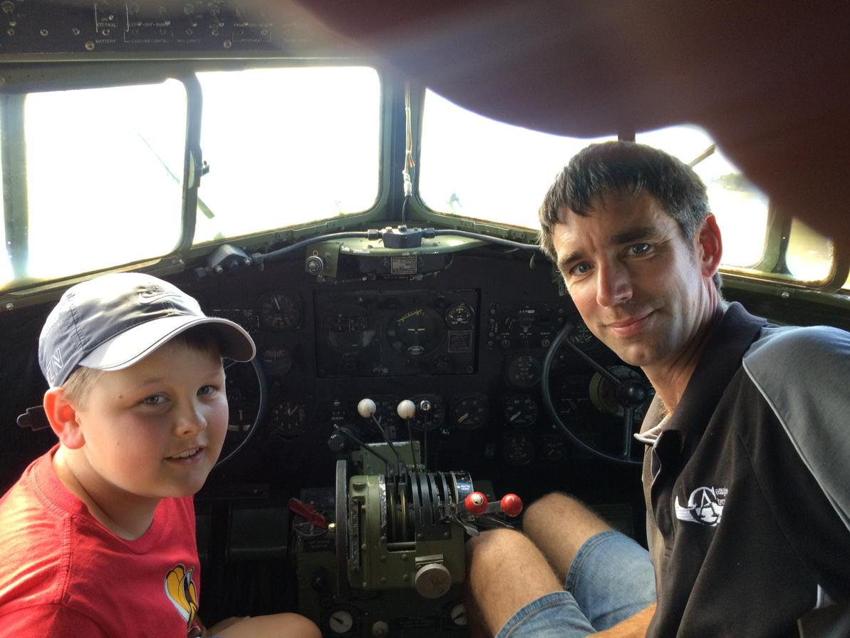 PacificDakota's tweet photo. Ashley became our youngest person to start the engines on the Dakota this week.  His birthday gift from us - 11 http://t.co/RgqlCsDO9x