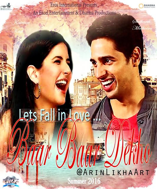 Katrina Kaif and Siddharth Malhotra in 'Baar Baar Dekho'