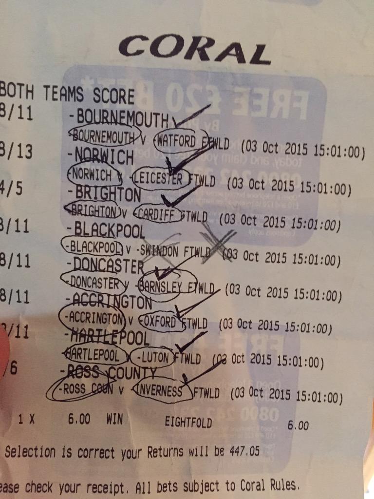 Pacmanisthedon's tweet photo. Weekend just gets better - only team not to score and let me down for Β£450 - fuckingswindon #getmearope π‘π‘π‘π‘ http://t.co/uN6noGQDJb