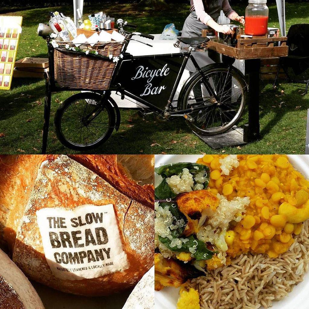 More foodie-liscious street food from #fbc15 ... a fabulous bicycle bar from <a href="/quirkybars/">quirkybars</a> , lentil &amp; cashew curry wi…