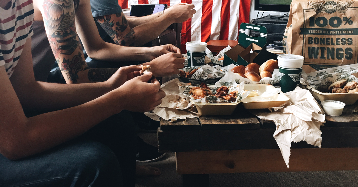 wingstop's tweet photo. This game day is for the #WingBringer! Share a pic of you and your watch party Wingstop spread. http://t.co/ftK5R7BpmF