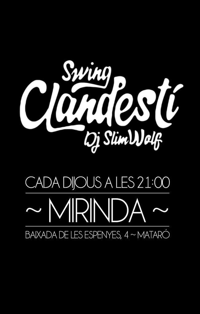 Matarolindyhop's tweet photo. Aquest dijous, swingtornem-hi!!! al @Mirinda és clar #Mataró #lindyhopp #swing http://t.co/E8RiRw1mpc
