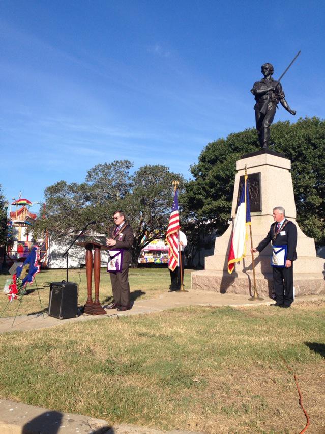 gmgmlw2015's tweet photo. Celebrating the contributions of the Texas Freemasons during the Texas Revolution at Gonzales http://t.co/hr9DqoO3fM