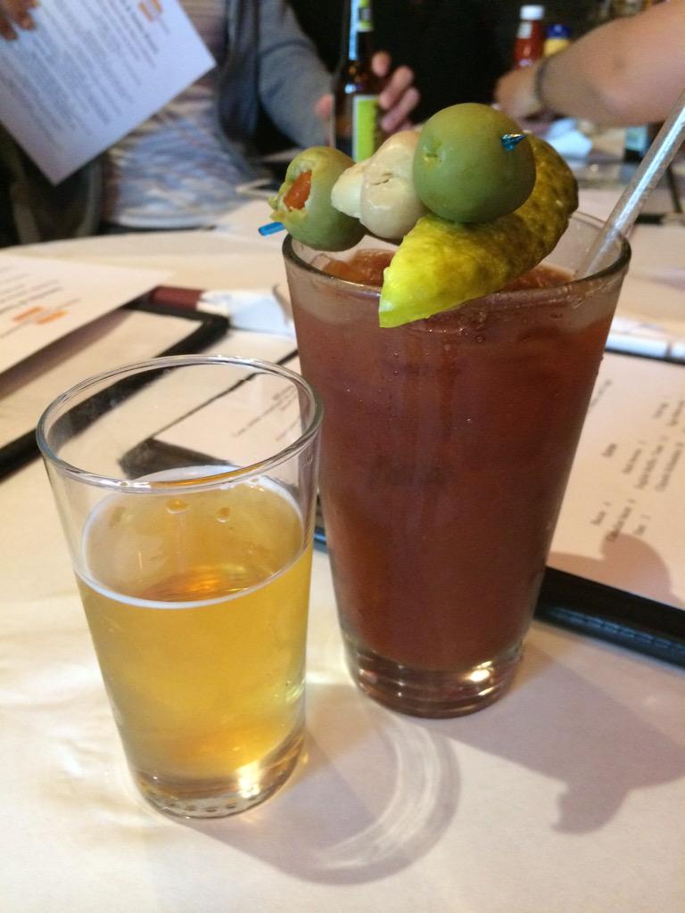 KevinFromWork's tweet image. Apparently this a #bloodymary in #Milwaukee. I like the way you roll, #Wisconsin