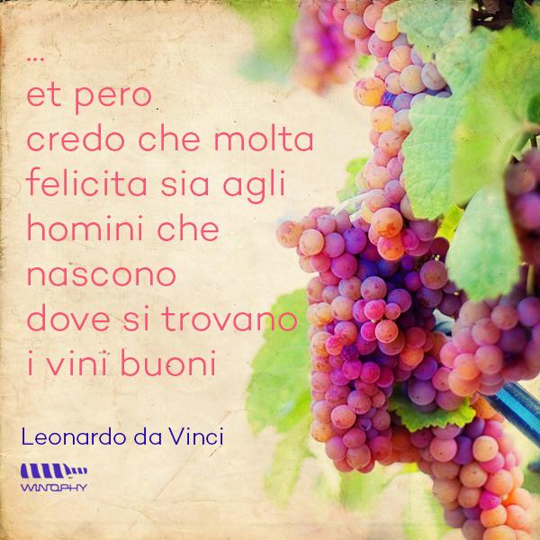 Winophy_IT's tweet photo. …et però credo che molta felicità sia agli homini che nascono dove si trovano i #vini buoni…
(Leonardo da Vinci) http://t.co/GkNOmoA183
