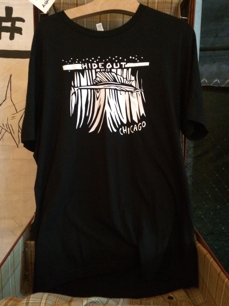 Monday at 5PM Screwball Press will be here to help you make your own Hideout T-shirt!