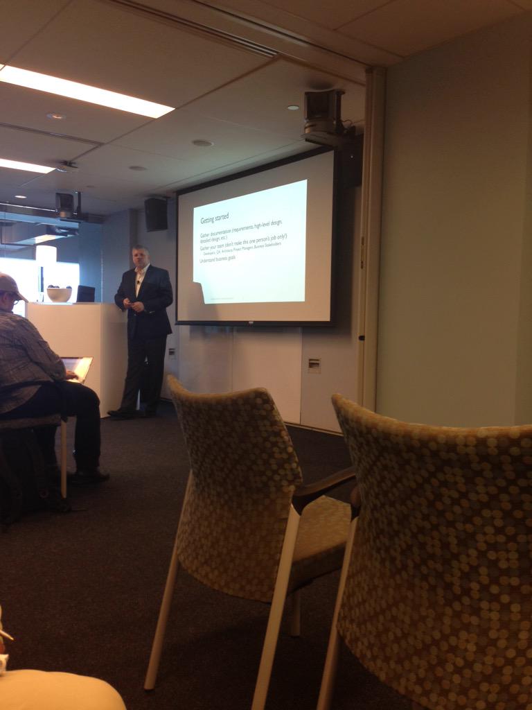 30xviiv_'s tweet photo. Threat modeling #now #basc #owaspbos @RobertHurlbut http://t.co/ffJuFhETDT