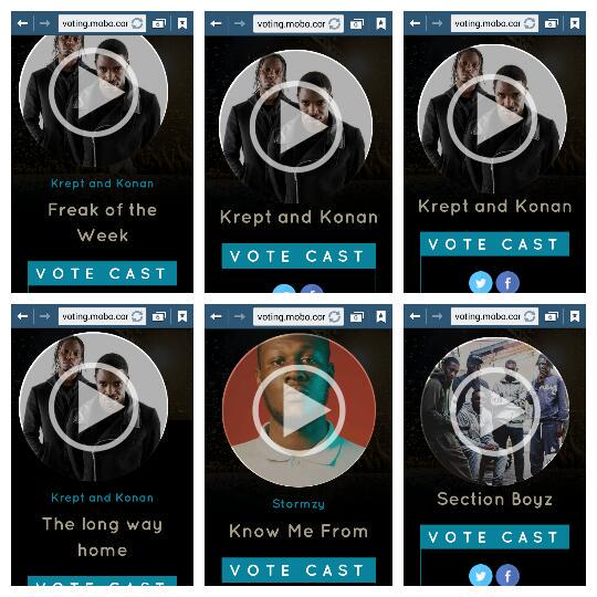 Voting done... get yours in now!!! <a href="/konanplaydirty/">Konan</a> <a href="/kreptplaydirty/">TALLY</a> <a href="/KreptandKonan/">Krept & Konan</a> <a href="/Stormzy1/">Stormzy</a> @SectionBoyz_