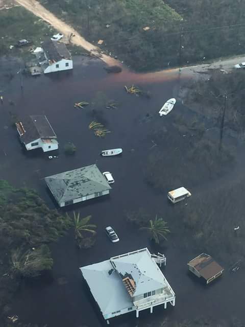 An aerial view of the damages in Long Island,  Bahamas #trackingJoaquinzns #HurricaneJoaquin
