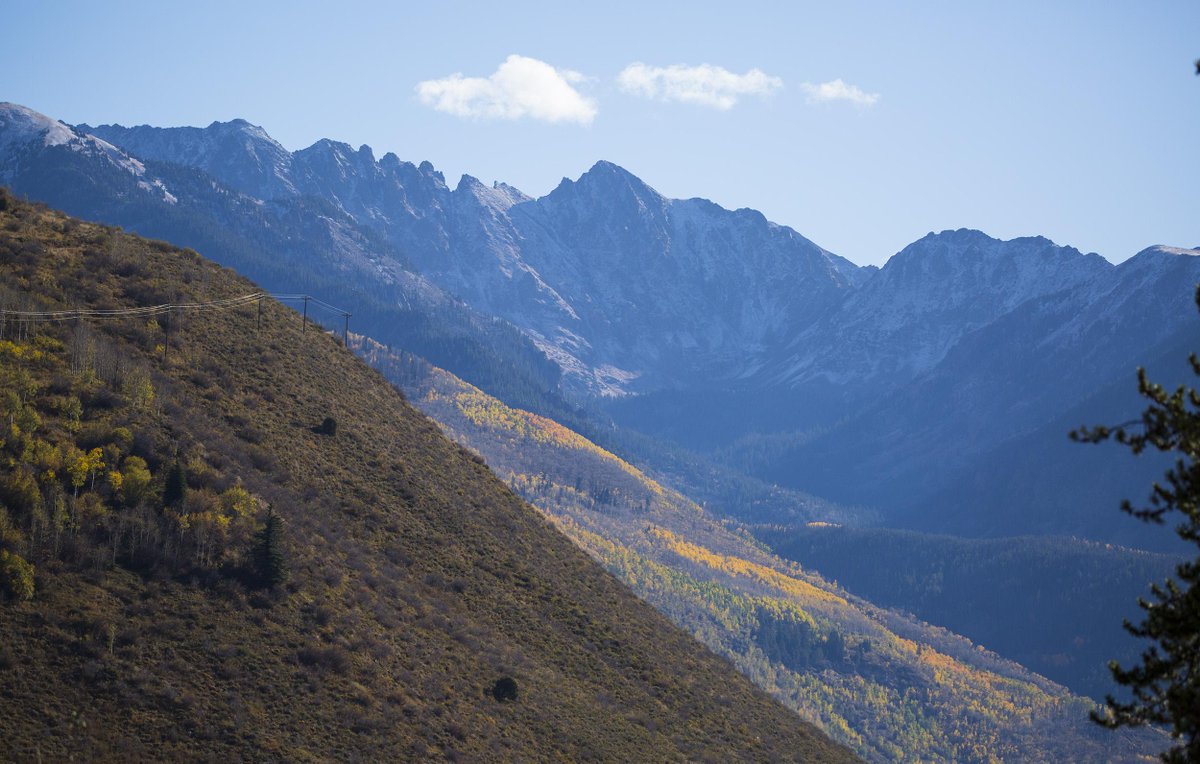Kari_Mohr's tweet image. Light snow but still snow! Grabbed the #Canon 100-400mm lens for these. #Vail #GoreRange #cowx