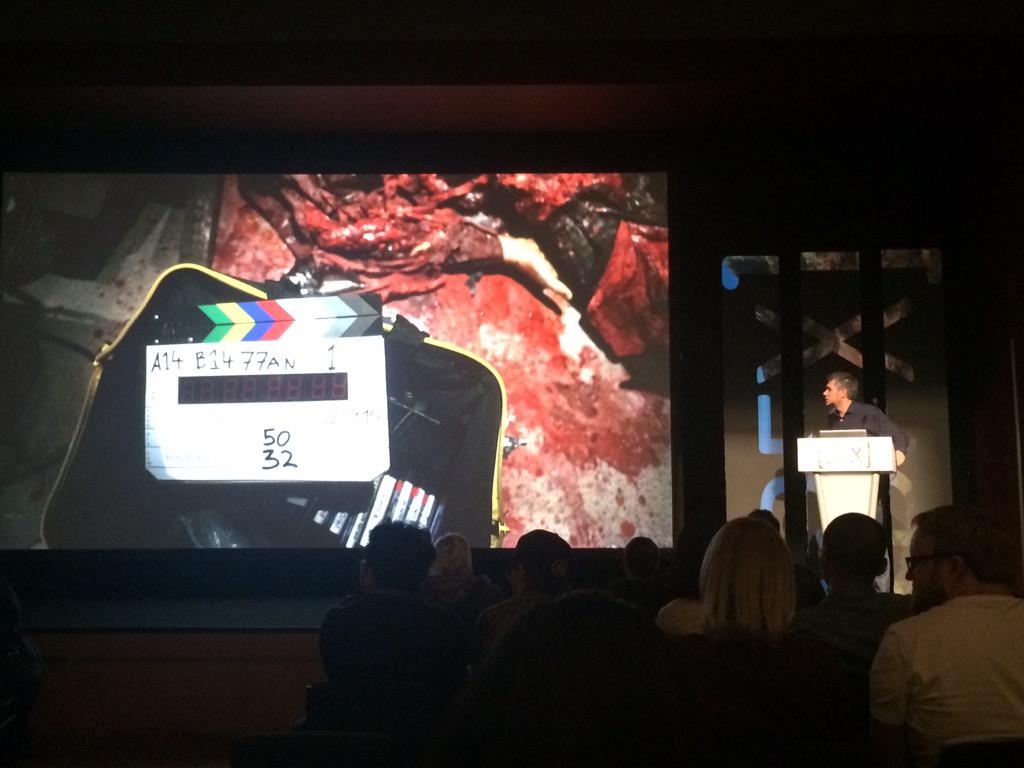 BFXFestival's tweet photo. Amazing from @paulcFilmmaker presenting how he made his feature film in just 15 days! Incredible! #BFX2015 http://t.co/mFGxcgAm2o